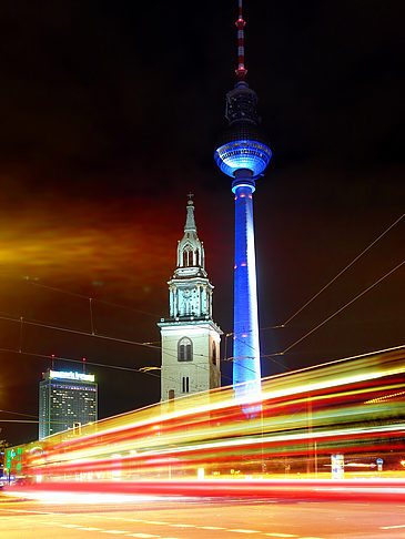 Foto Marienkirche und Fernsehturm - Berlin