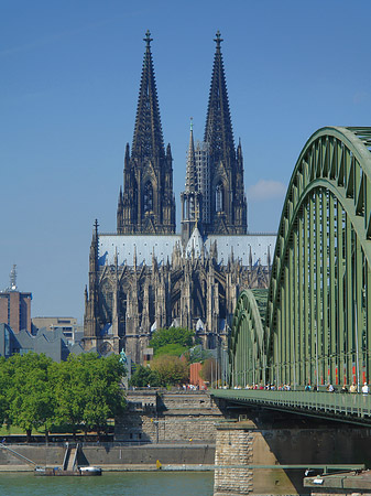 Foto Hohenzollernbrücke am Kölner Dom - Köln