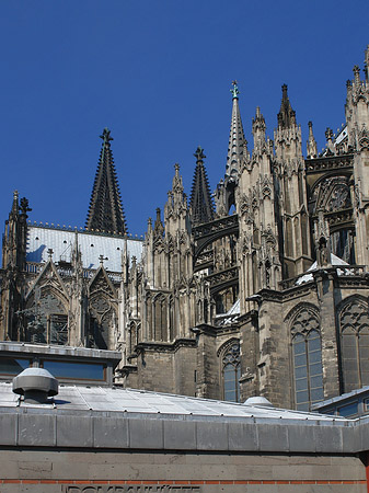 Kölner Dom mit Dombauhütte