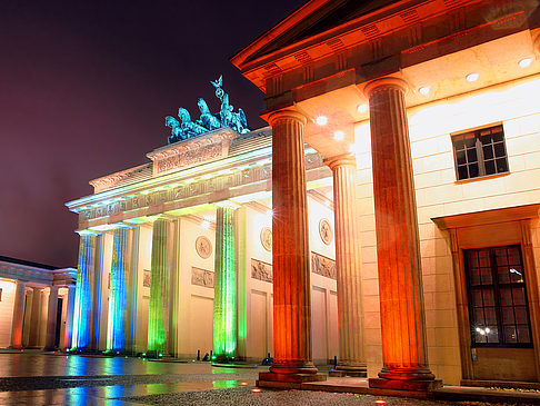 Foto Brandenburger Tor bei Nacht - Berlin