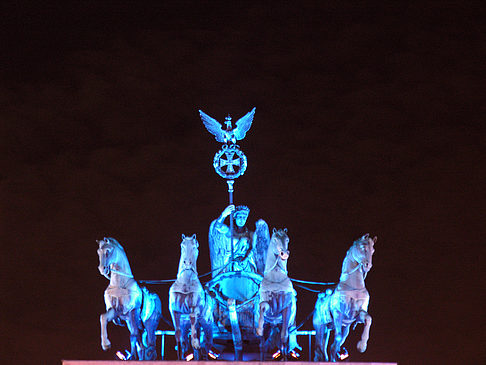 Foto Quadriga bei Nacht