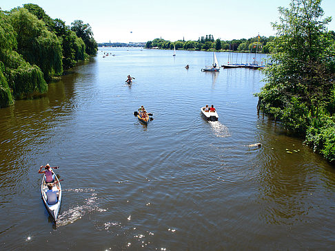 Fotos Boote auf der Außenalster