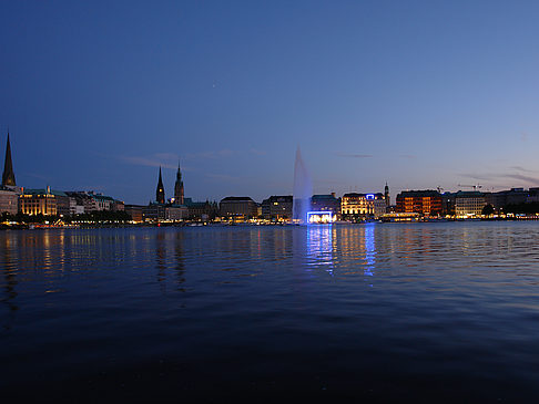 Fotos Binnenalster am Abend | Hamburg