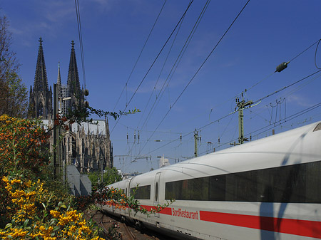 Kölner Dom mit ICE