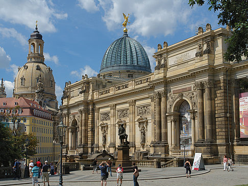 Foto Frauenkirche und Kunstakademie - Dresden