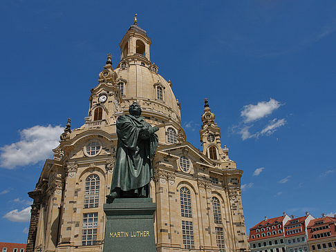 Foto Frauenkirche und Lutherdenkmal