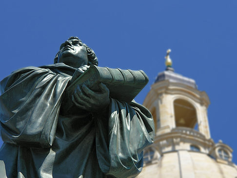 Foto Lutherdenkmal vor der Frauenkirche - Dresden